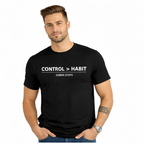 Unisex Control Over Habit Tee Black